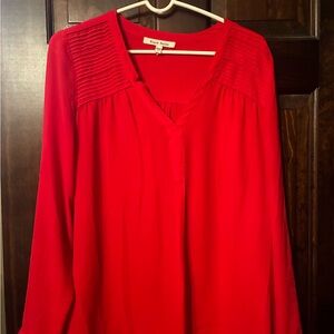 Black Rainn Vibrant Red Blouse